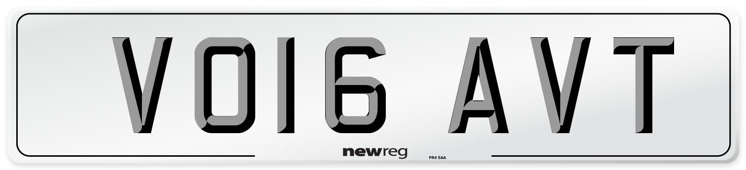 VO16 AVT Number Plate from New Reg